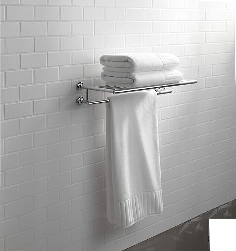 Miniatura 10 de KOHLER 14381-CP Purist Hotelier - Toallero de baño, soporte para toallas de baño, cromo pulido