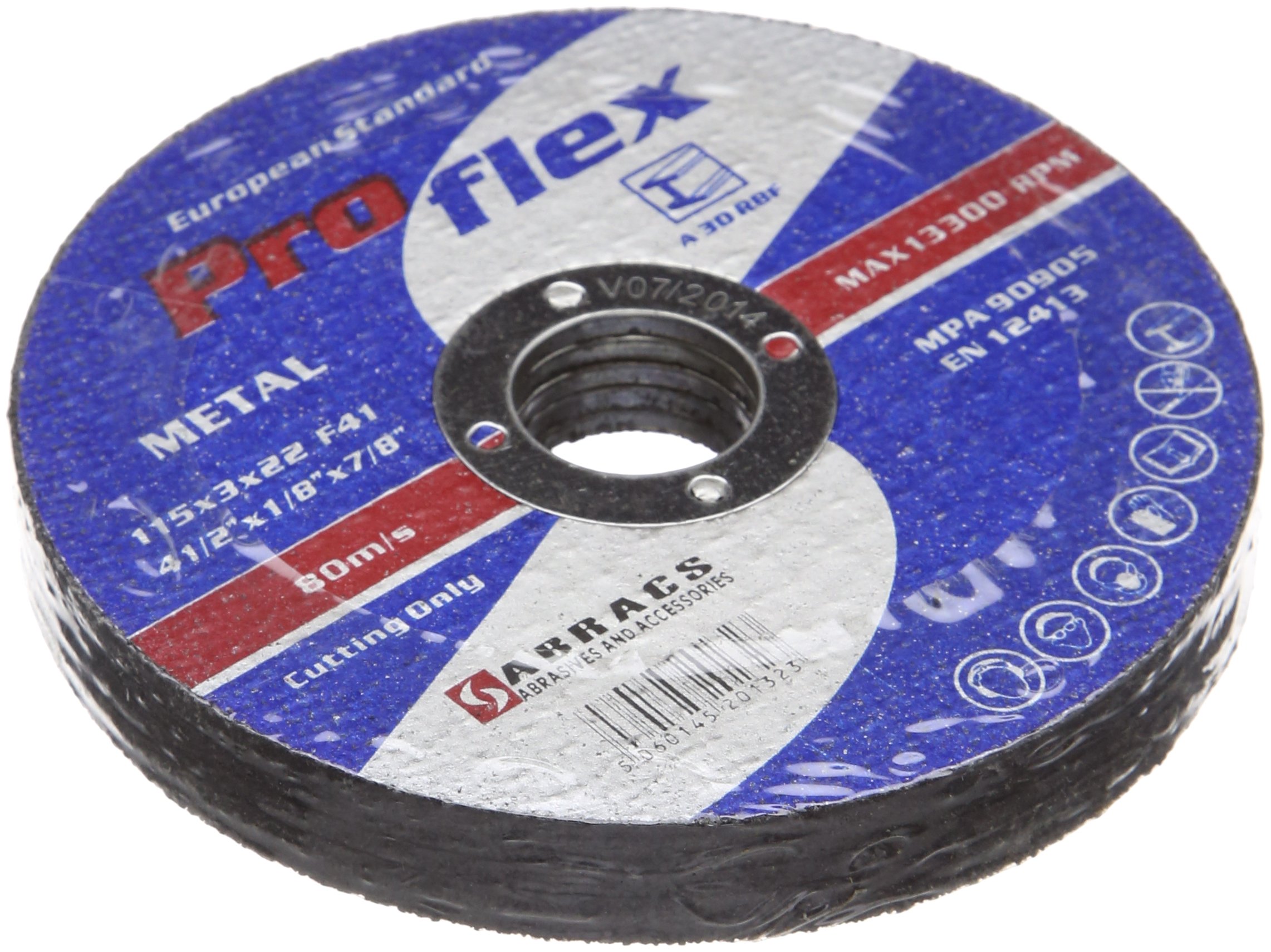 CONNECT 32059 Abracs Flat Cutting Discs 115mm x 3.0mm Hardware 25 Pieces