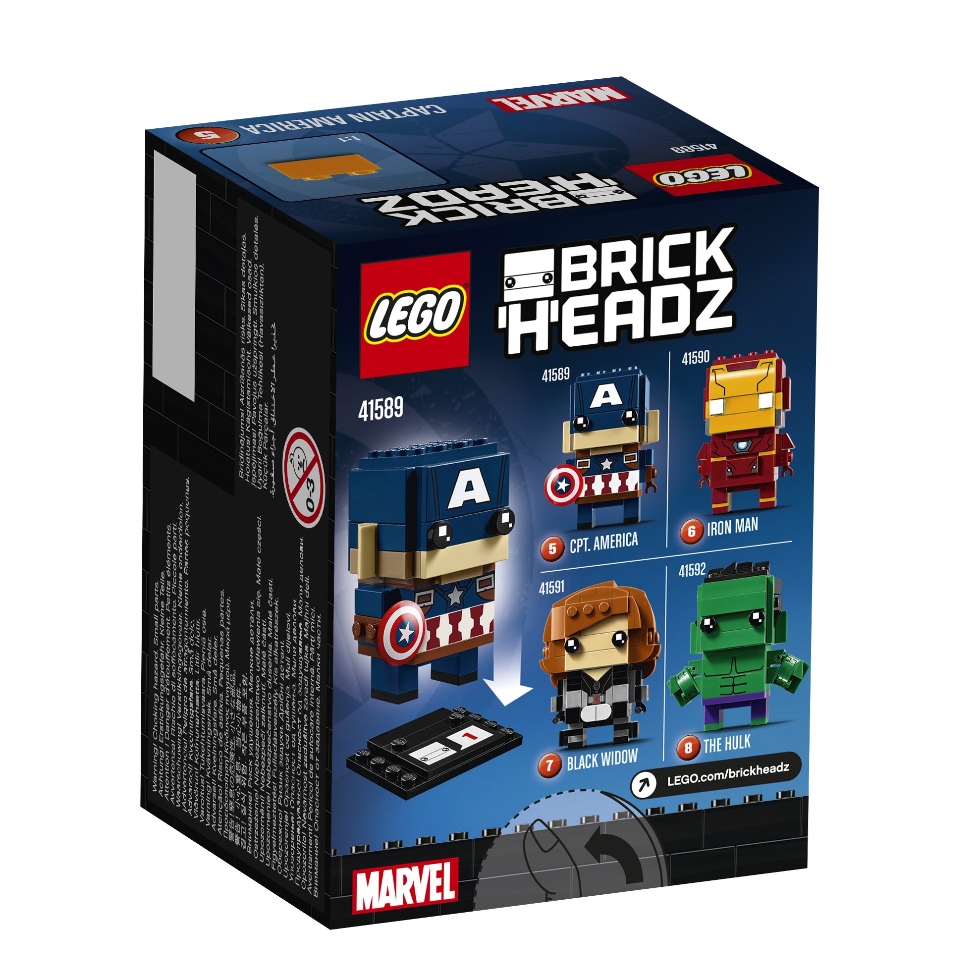 Amazon.co.jp: レゴ(LEGO)ブリックヘッズ キャプテン・アメリカ 41589 