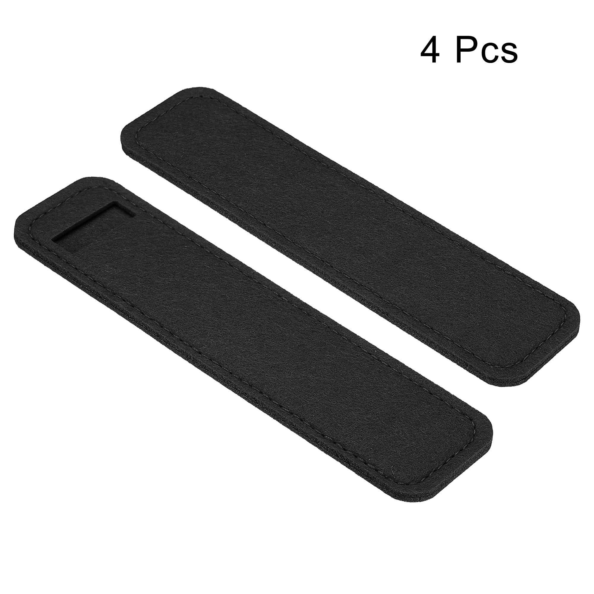 PATIKIL Felt Pen Case 4 Pack Pencil Bag Mini Pocket Protector Storage Sleeve Pouch Holder, Black - Image 3