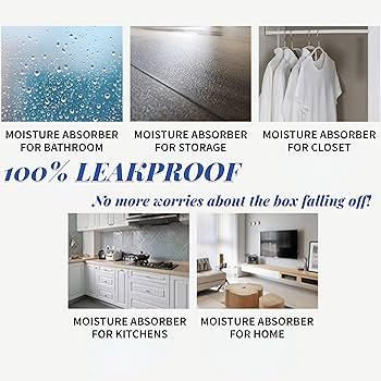 Eco Whiff Super Absorbent Wardrobe Dehumidifier Hanging Bags Pack Of 8 U2013 Moisture Absorber To Stop Damp, Mould, Mildew & Condensation | Premium Damp