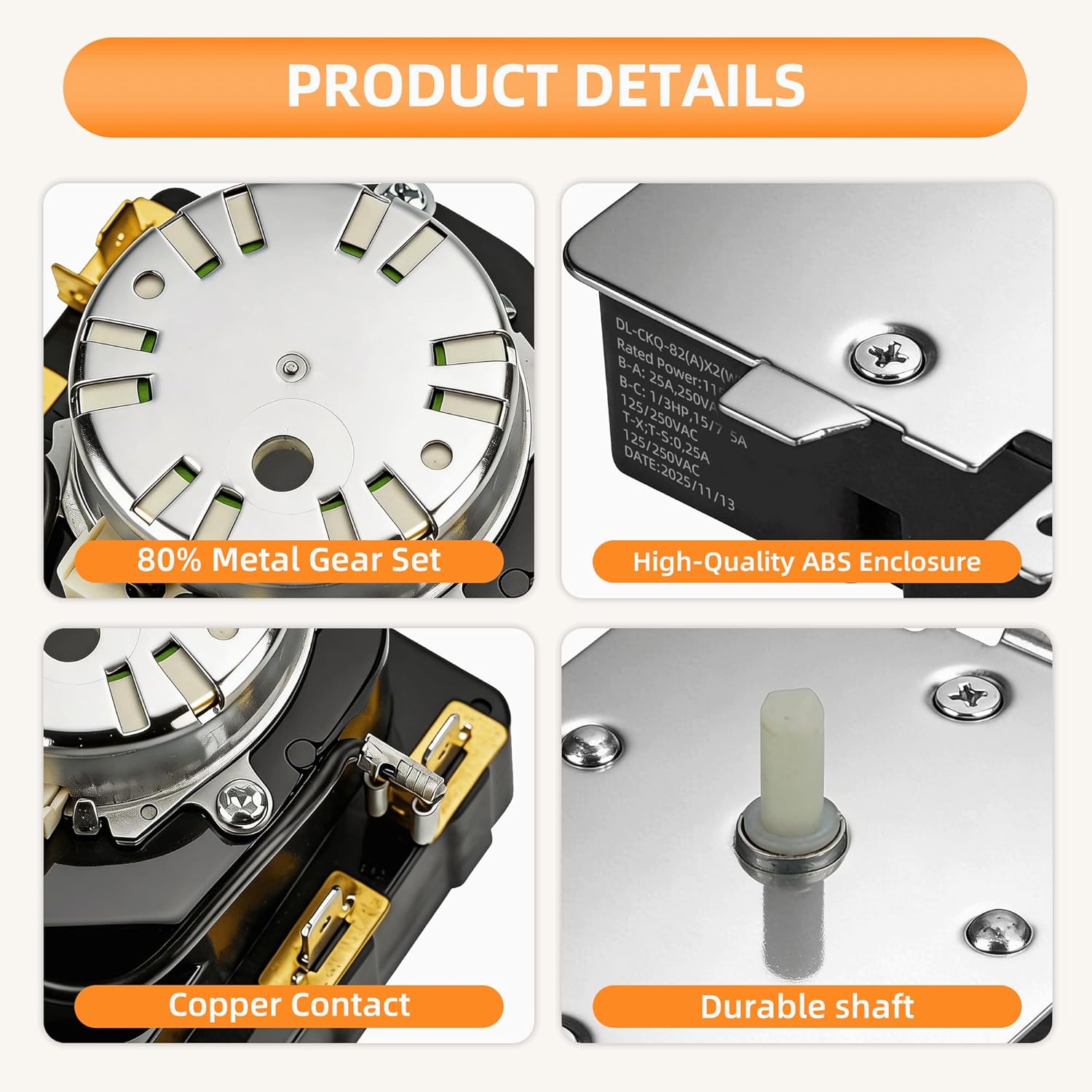 TMD1EM35 234D2377P005 Dryer Timer Replacement for GE Replaces WE04X25280 HTX26EASW0WW 5TX62E9ST1WS GTX22EASK1WW GTX52EASP1WB GTD33EASK0WW GTX22EASK0WW GTX33EASK0WW AP6032628 PS11763067