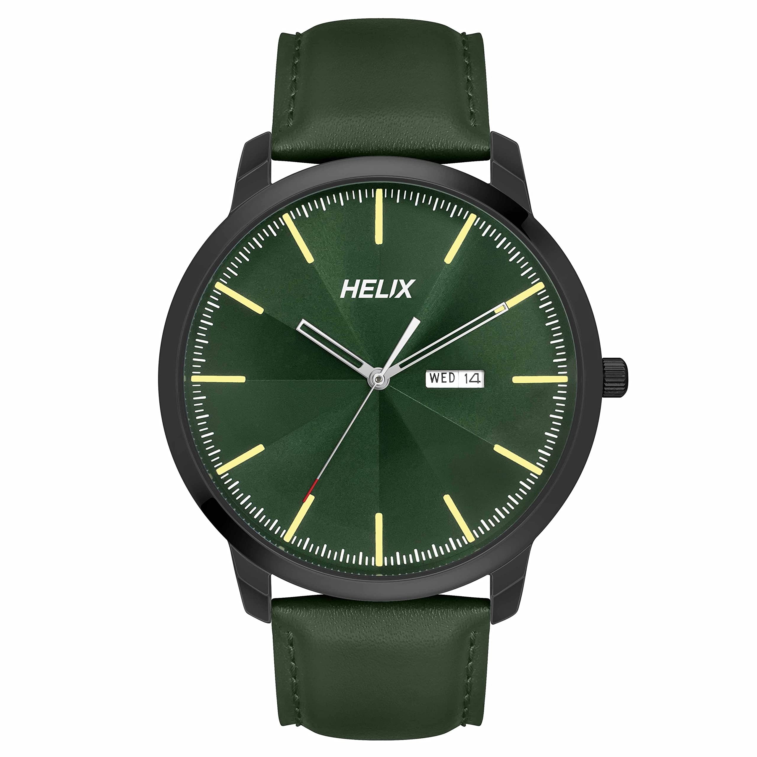 Helix Analog Green Dial Mens Watch - TW039HG16 (B0BQY6GLX6) Amazon Price History, Amazon Price Tracker