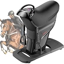 Electric Abdominal Horse Riding Exercise Machine, 3D Simulated Core Training Machine, 20 Speed Adjustable with LED Monitor, Heavy Duty Home and Gym Full Body Workout Equipment 5i15