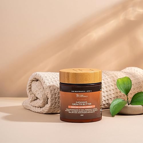 Miniatura 3 de Natasha's - Mantequilla de crecimiento del cabello para cabello 4c, reduce la rotura, adelgazamiento, desprendimiento, fórmula de bloqueo de
