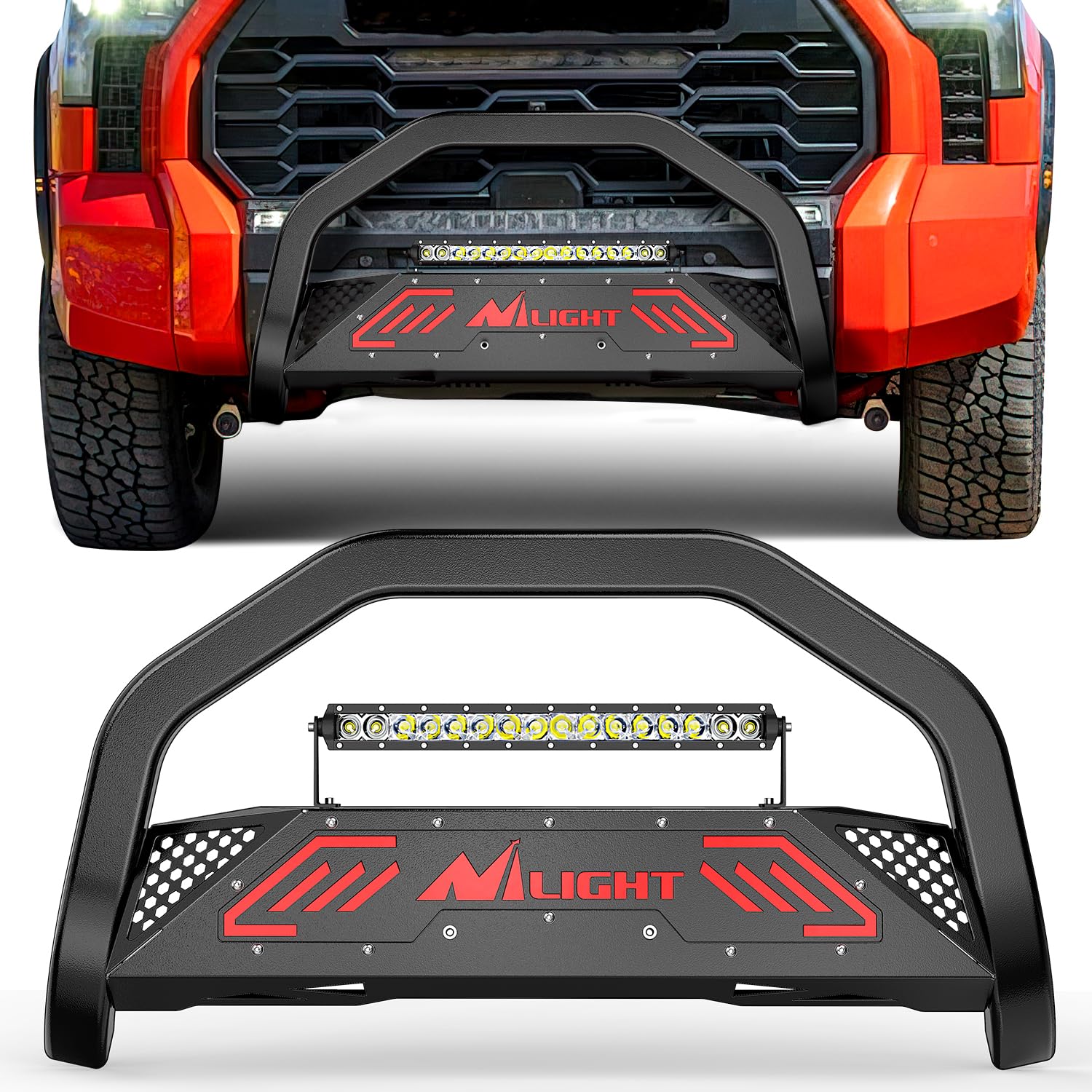 Nilight Bull Bar with Light for Toyota Tundra 2007-2021