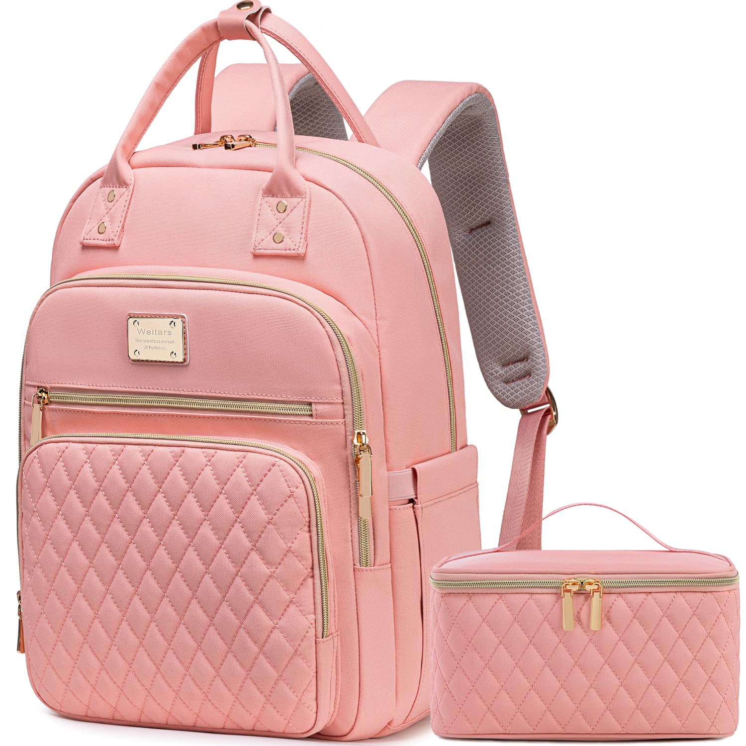 WeitarsLunch Backpack For Women,Backpack With Lunch Box,15.6 Inch Laptop Backpack Travel Backpack For Women,Work Backpack