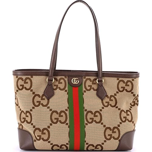 Gucci, Pre-Loved Ophidia Shopping Tote Jumbo GG Canvas Medium, Brown