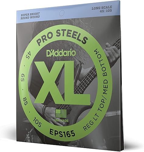 Miniatura 49 de D'Addario XL ProSteels - Cuerdas para bajo - EPS160 - Escala larga - Mediano, 50-105