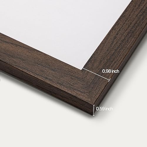 Vista 214 de eletecpro Juego de 10 marcos de fotos de 8.5 x 11 pulgadas, collage de fotos, decoración de pared, fotos de 5 x 7 con paspartú o de 8.5 x 11 Negro