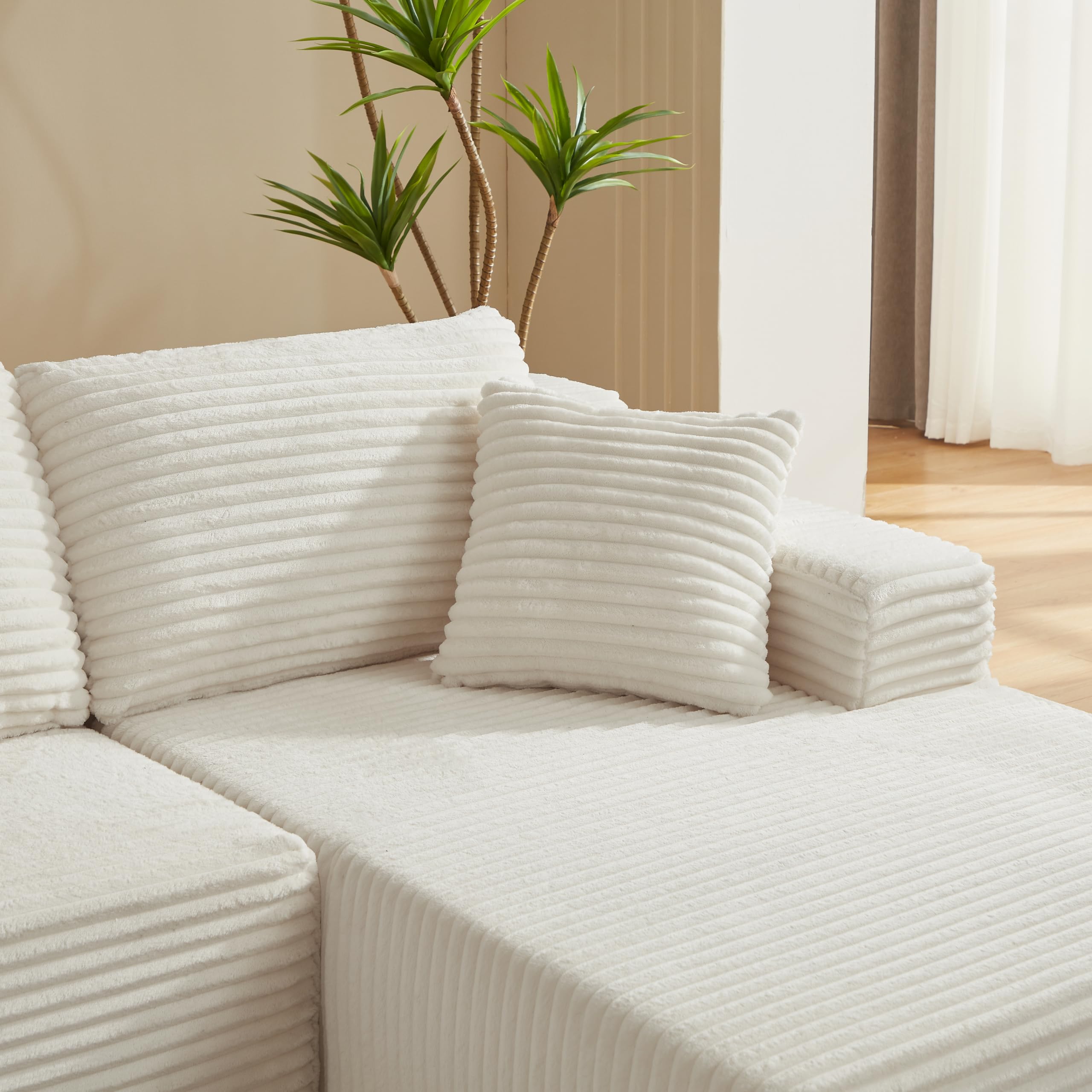Sofá Seccional Modular en L con Chaise Oversize 3 Asientos | Memory Foam, Para Sala de Estar, Chaise Oversize, Diseño Modular, 3 Secciones
