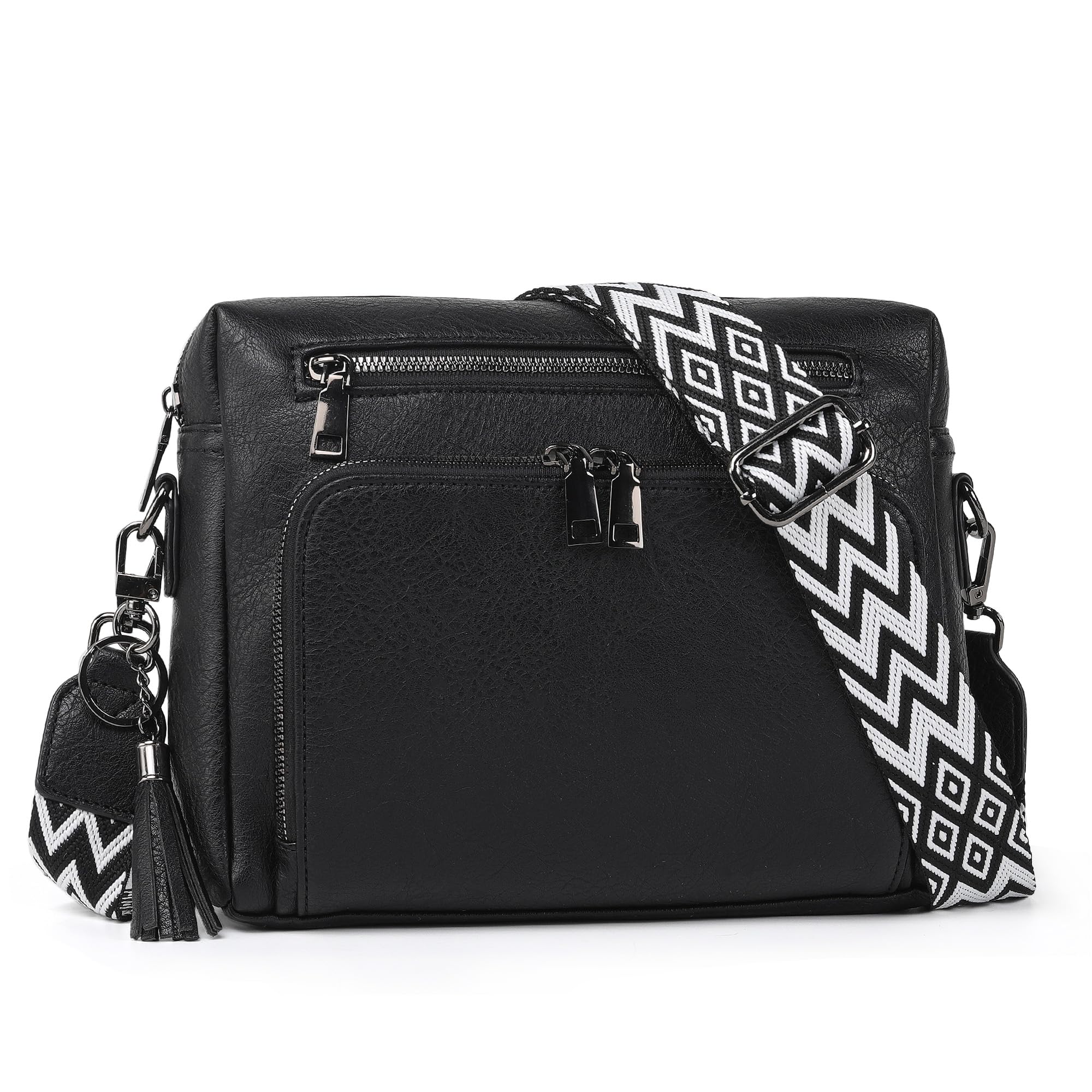 TANTOMI Crossbody Bags for Women Trendy Crossbody Purse Shoulder Handbags Vegan Leather Built in Wallet for Travel