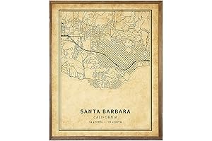 Santa Barbara Nostalgic Vintage Poster