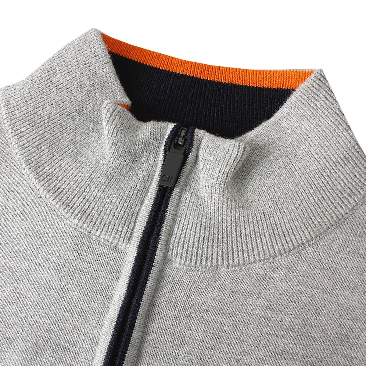 Calvin Klein Uomo 2026 CK Vertex Pullover Golf Mezza Zip Maglione Cotone