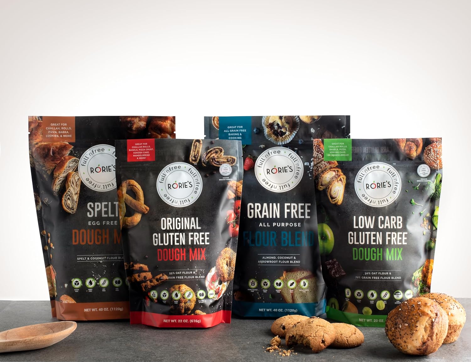 Rories Gluten Free Oat Dough Mix (22 oz) Living Full 'N free (22 Ounce (Pack of 6))