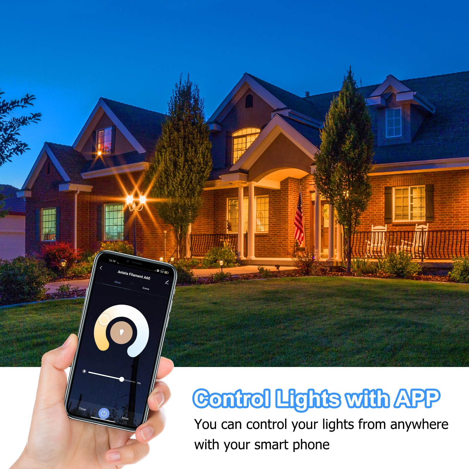 ANTELA Alexa Glühbirne E14 P45 4,5W 470LM, Smart WLAN LED Dimmbare Birne Lampe, Warmweiß (2700K) Kaltweiß (6500K) Licht Kompatibel mit Amazon Alexa, Google Home,4PCs