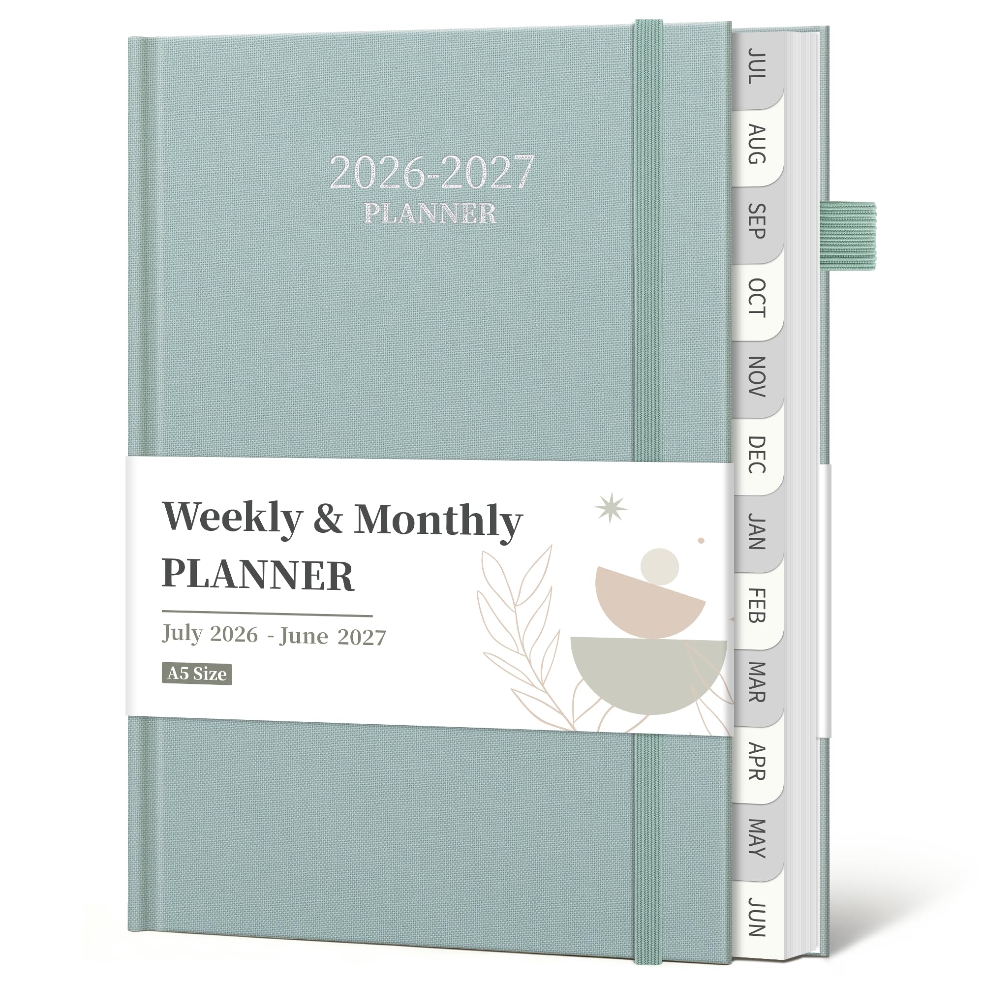 2026-2027 Planner, Weekly and Monthly Calendar Planner, Jul 2026 - Jun 2027