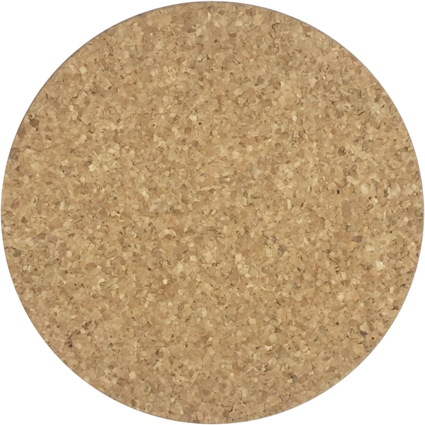 XL Coasters Round Cork Drink Coaster Set (6 Inch, Set of 2) – Oversized cork absorbent drink coasters