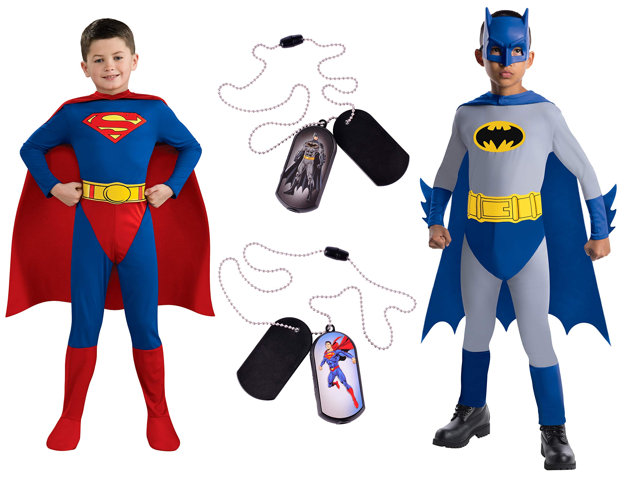 DC Comics Child's Superman/Batman Costume Bundle