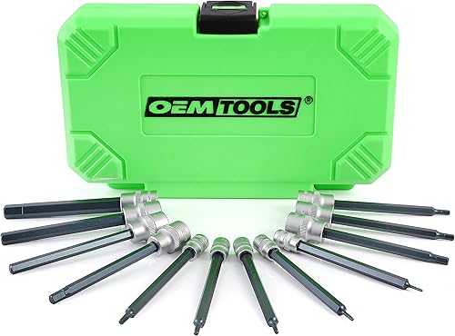 Miniatura 10 de OEMTOOLS 23902 - Juego de llaves hexagonales largas magnéticas SAE de 12 piezas, juego de llaves Allen, llaves hexagonales, 14 pulgadas y 38