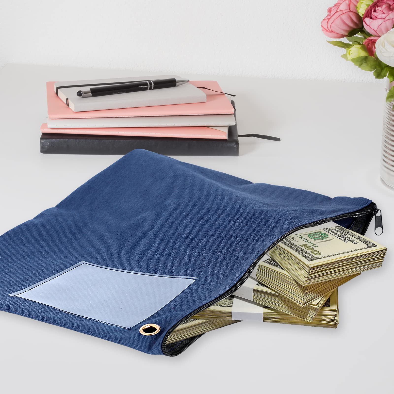 Teling 14 Pack Money Bank Bags With Zipper Security Bank Deposit Money Pouch Multicolor Cash Register Bags With Zipper Oxford Utility Pouch For Cash Money Coin Men Women11 X 5.5 Inch (Bright - View #12