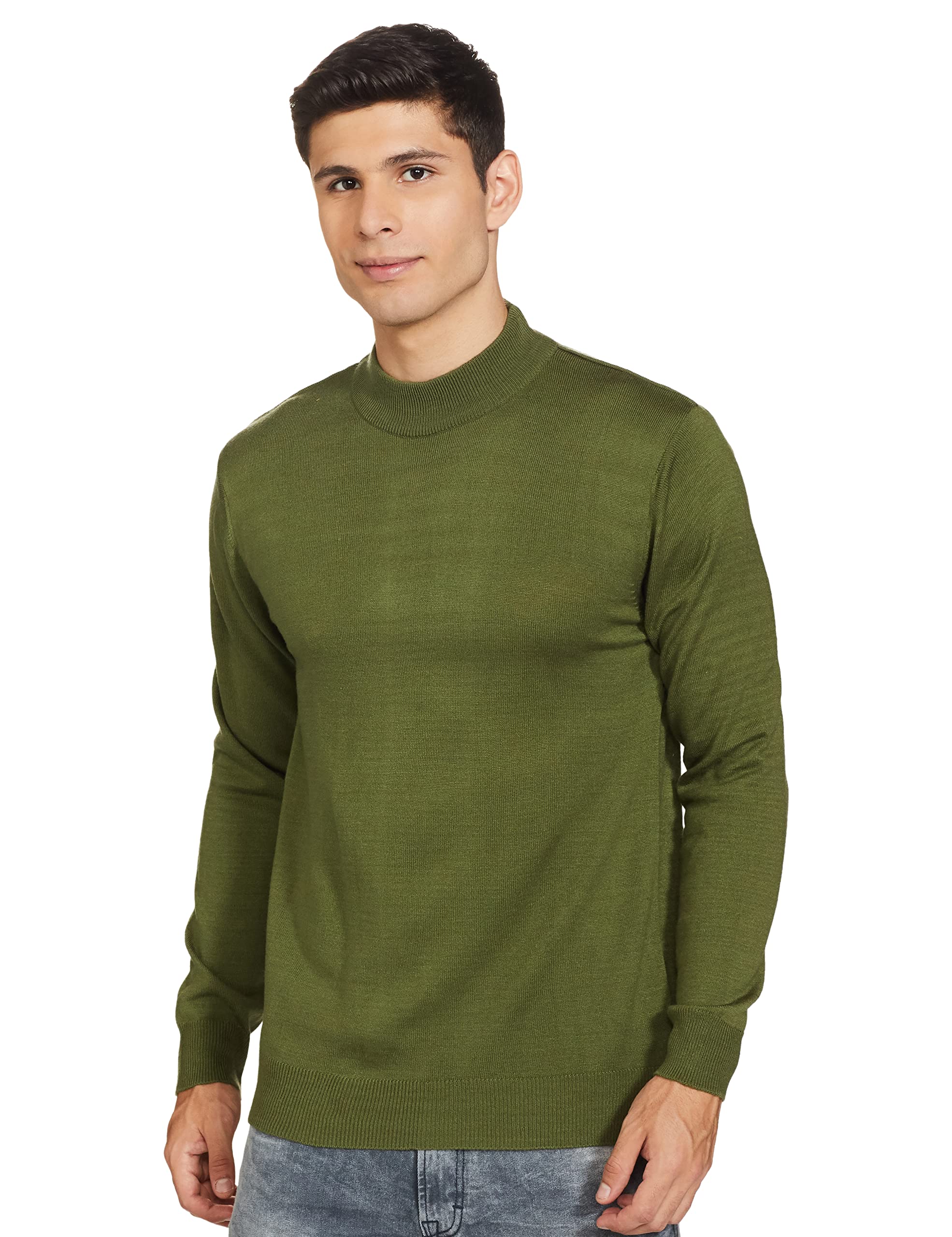 Amazon Brand - SymbolMen's Acrylic High Neck Pullover