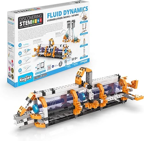 Engino Juguetes STEM, dinámica de fluidos, juguetes de construcción para niños de 9 años, kit educativo, regalo para niños y niñas, divertidos