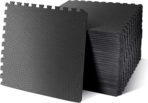 Miniatura 51 de Hulkfit Tapete de ejercicio de rompecabezas con alfombrilla de espuma EVA entrelazadas para el gimnasio en casa, tapetes para piso de garaje