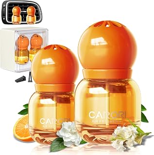 Car Air Freshener Vent Clip New Car Scent Air Freshener Clip,13ml*2 Pack Long Lasting Deodorizer, Up to 180 Days Refresher Odor Eliminator-Gardenia