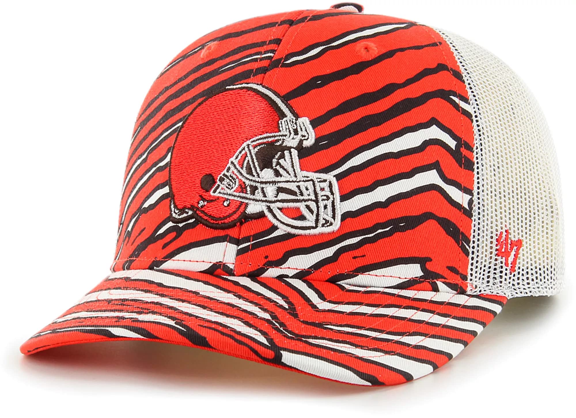 '47Brand Men's Zubaz Trucker Hat - NFL Mesh Adjustable Cap