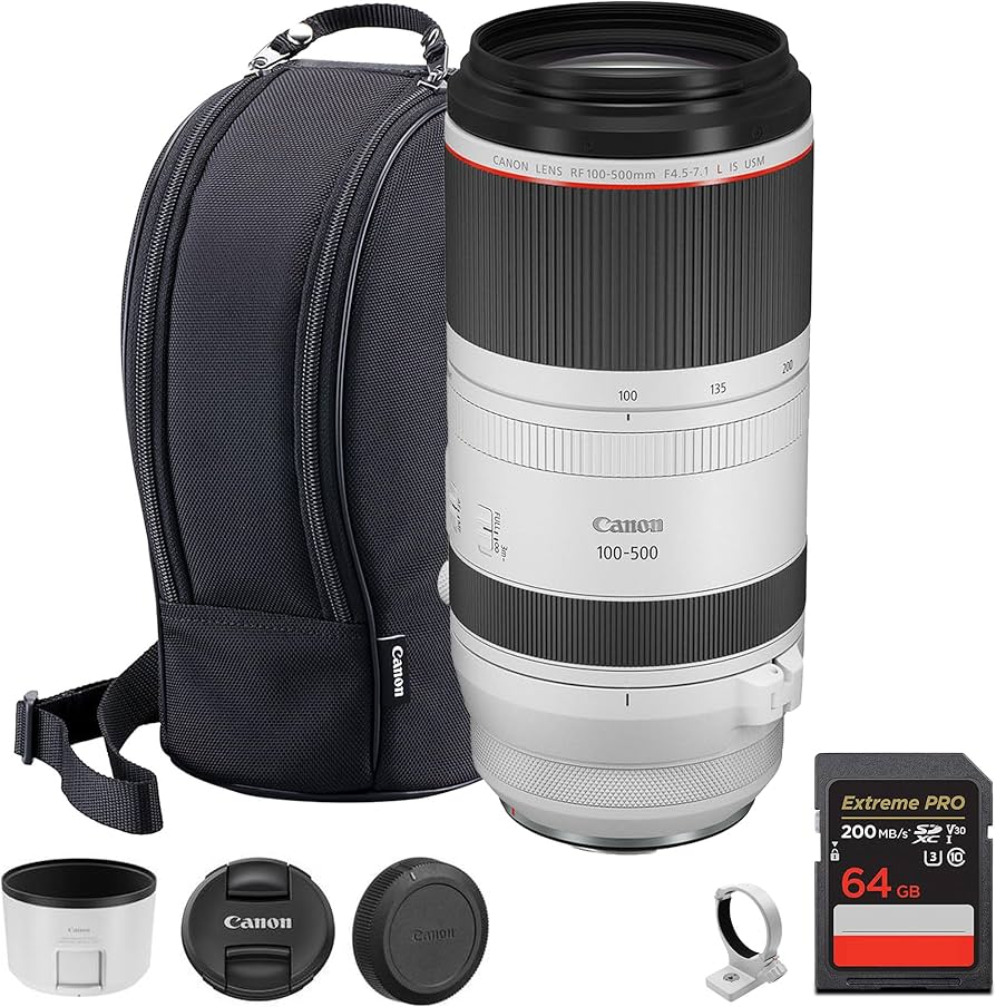 Amazon.com : Canon RF 100-500mm f/4.5-7.1L is USM Lens – Full