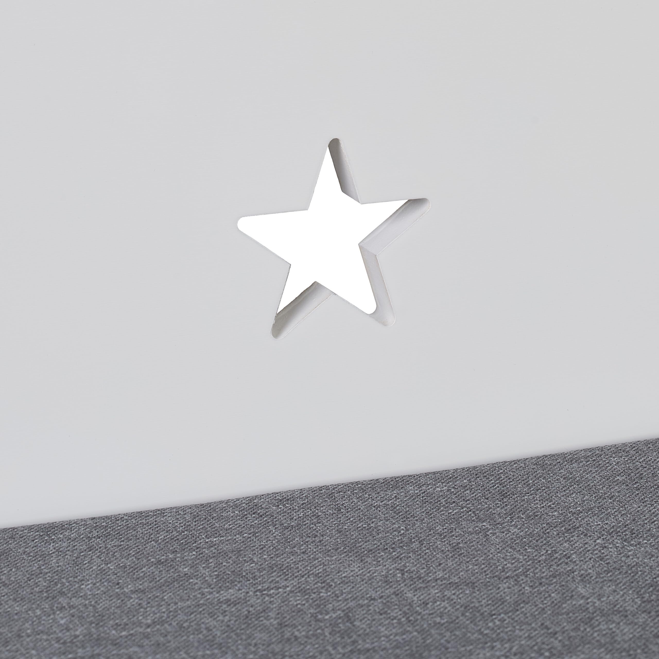 Relaxdays Banc avec Rangement pour Enfants, HxLxP : 54 x 99 x 35 cm, Chambre et Couloir, Banc rembourré, Blanc - Gris