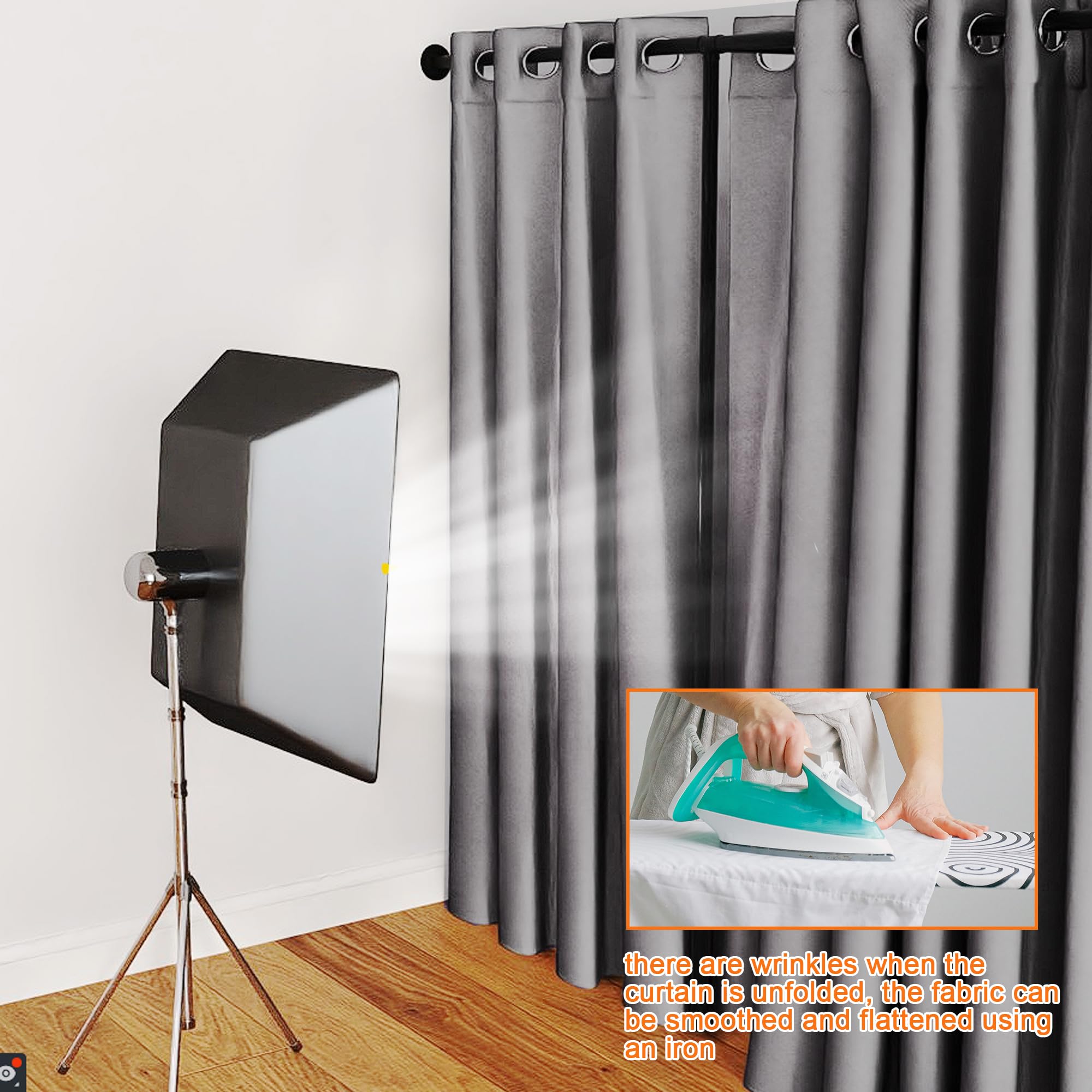 Cortinas de doble ajuste para boutique, divisor de vestidor grande en forma de F, protección de privacidad, tienda de ropa, vestuarios, divisores de cortinas para oficina de centro comercial 5