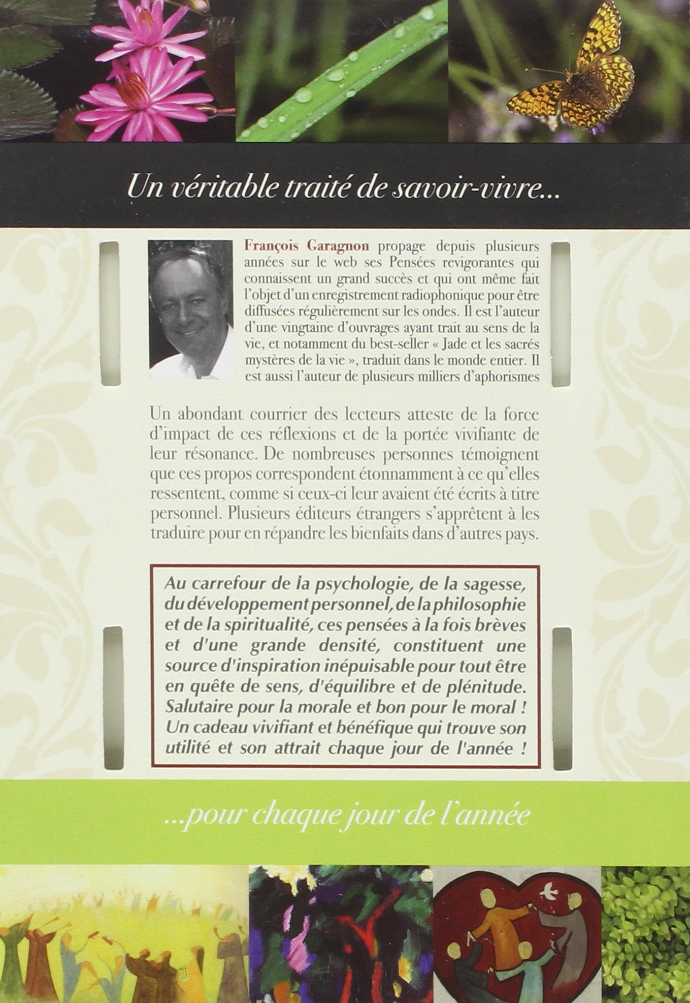 CALENDRIER DES JOURS HEUREUX - 365 Pensées revigorantes pour chaque jour de l'année : Calendrier perpétuel des jours heureux avec messages quotidiens