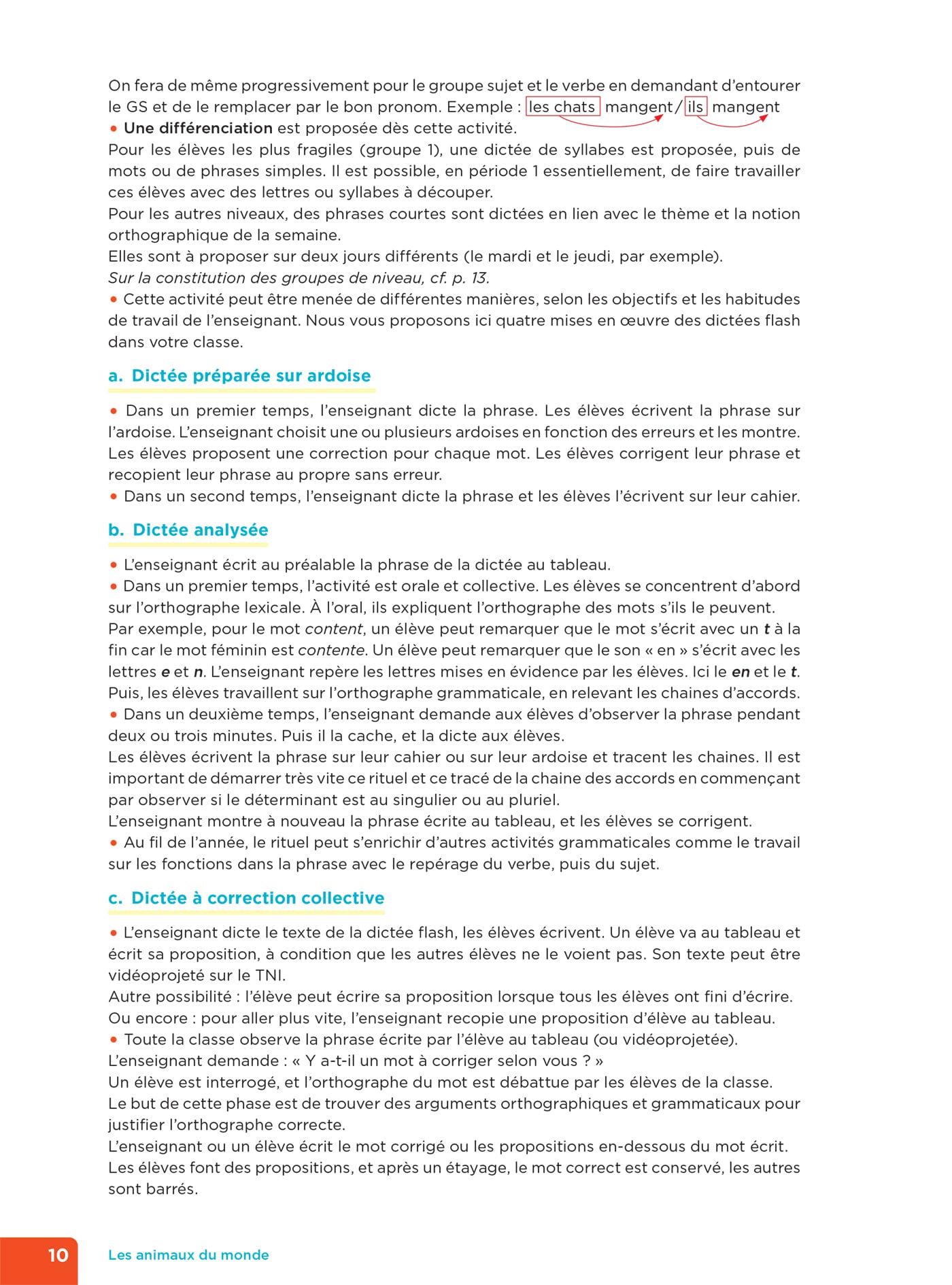 En route pour la dictée ! CE1 - Les animaux du monde - Ed. 2024 - Fichier de l'enseignant