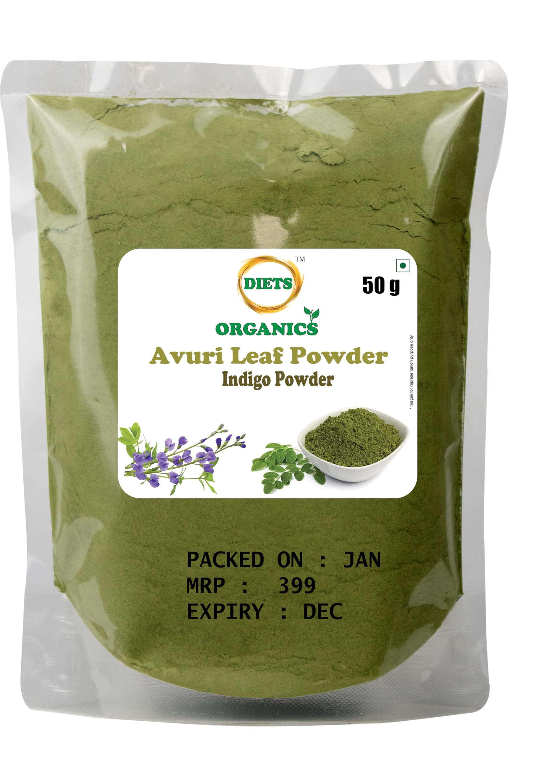 AVURI Powder 50 Gms/Indigo Powder for black Hair-50Gms-image-38