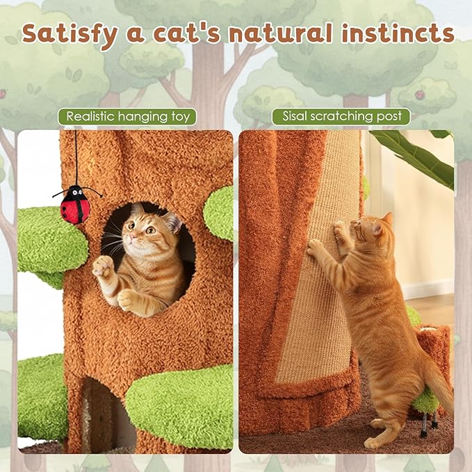 Árbol para Gatos Grande 90.5 Pulgadas Alto miniatura 4