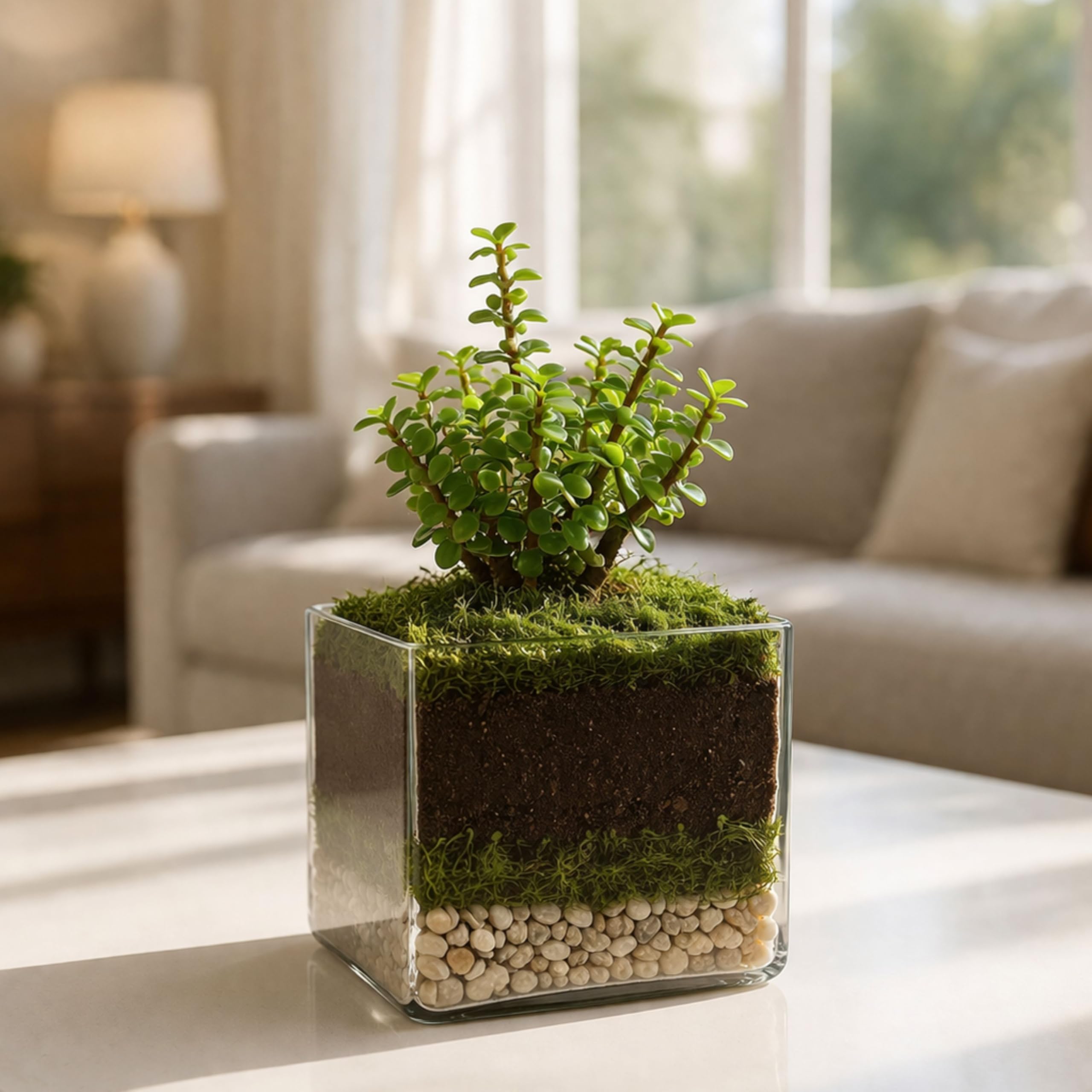 fnp Jade Plant In 4 Glass Terrariums-picture-35