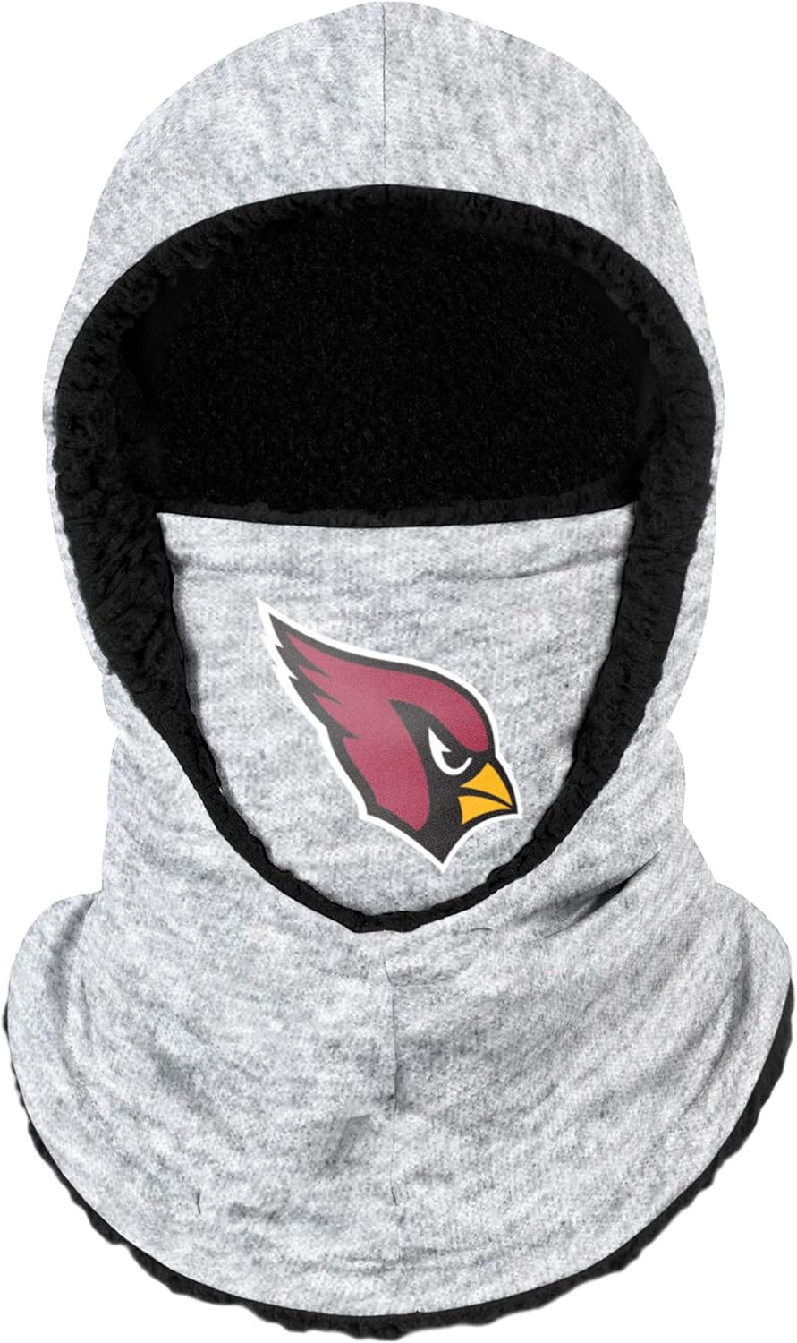 FOCO Kids' Heather Grey Big Logo Hooded Warm Fleece Lined Balaclava