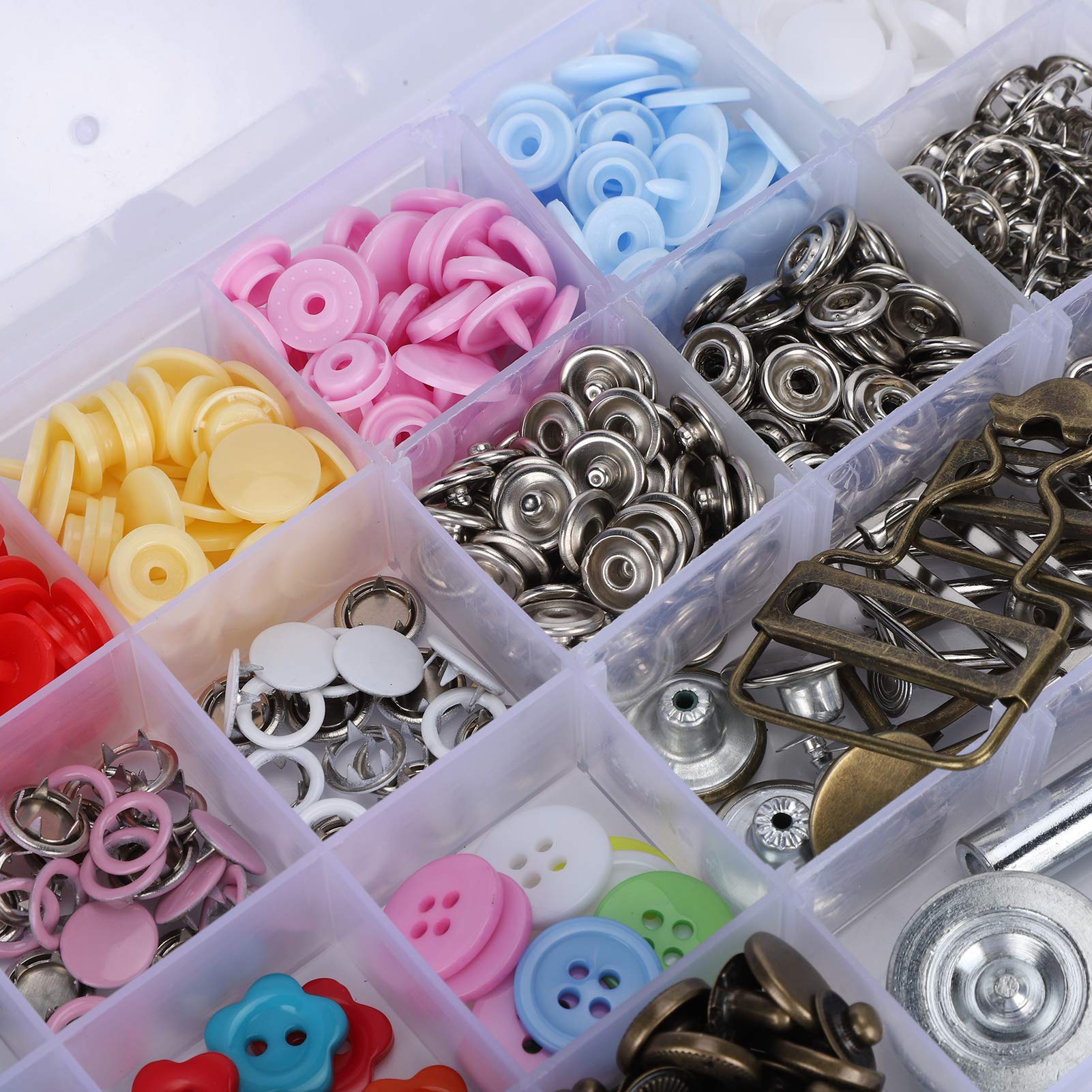 Set di Bottoni Automatici Kit di Bottoni Automatici Bottone Tich Accessori Per Abbigliamento in Metallo Strumento Per Cucire