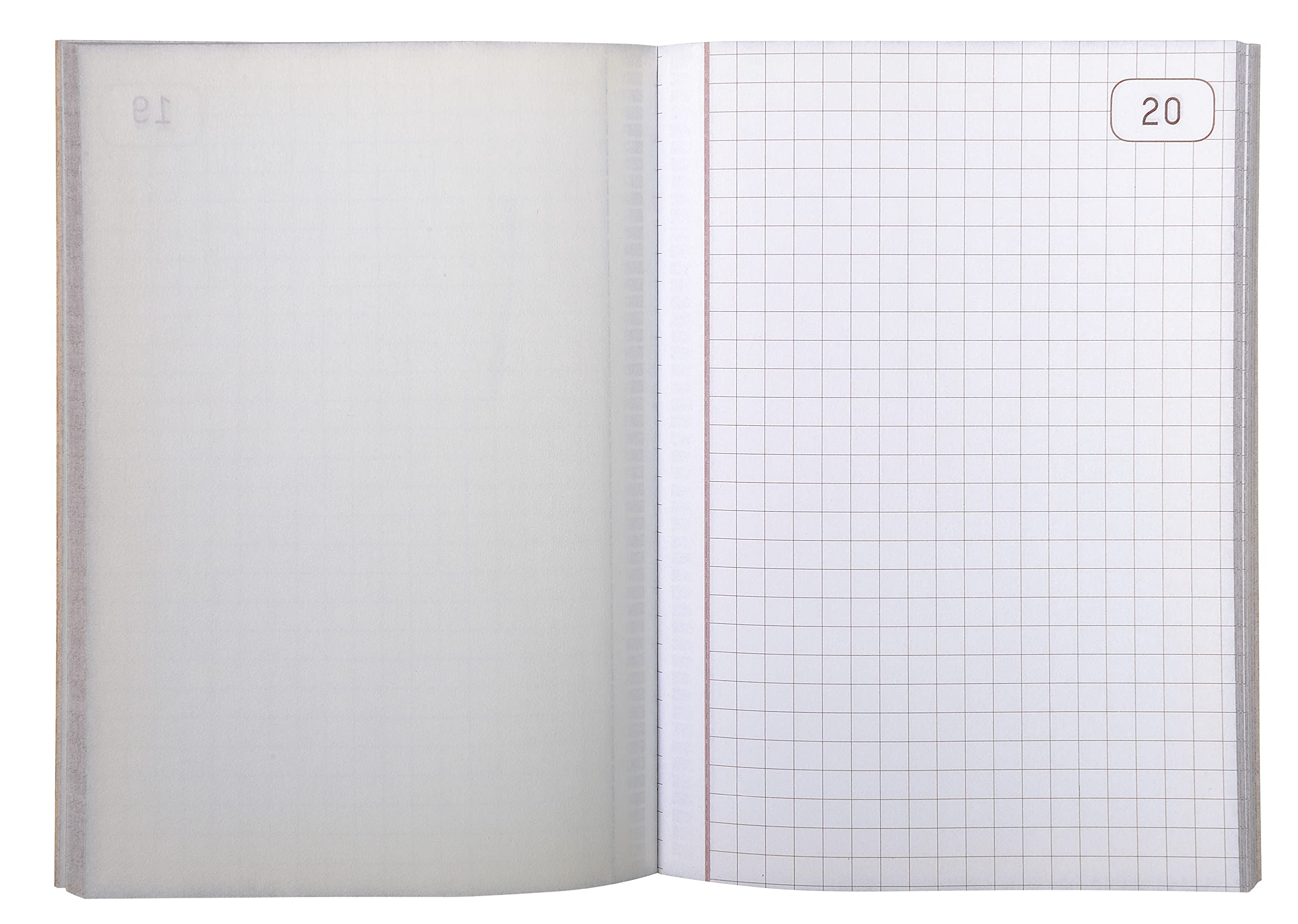 Le Dauphin, Ref. 1102D, Lot of 5 Manifolds, Carbonless Paper, 5x5 Grid, Small Squares, Duplicate, 50 Sheets - Image 3