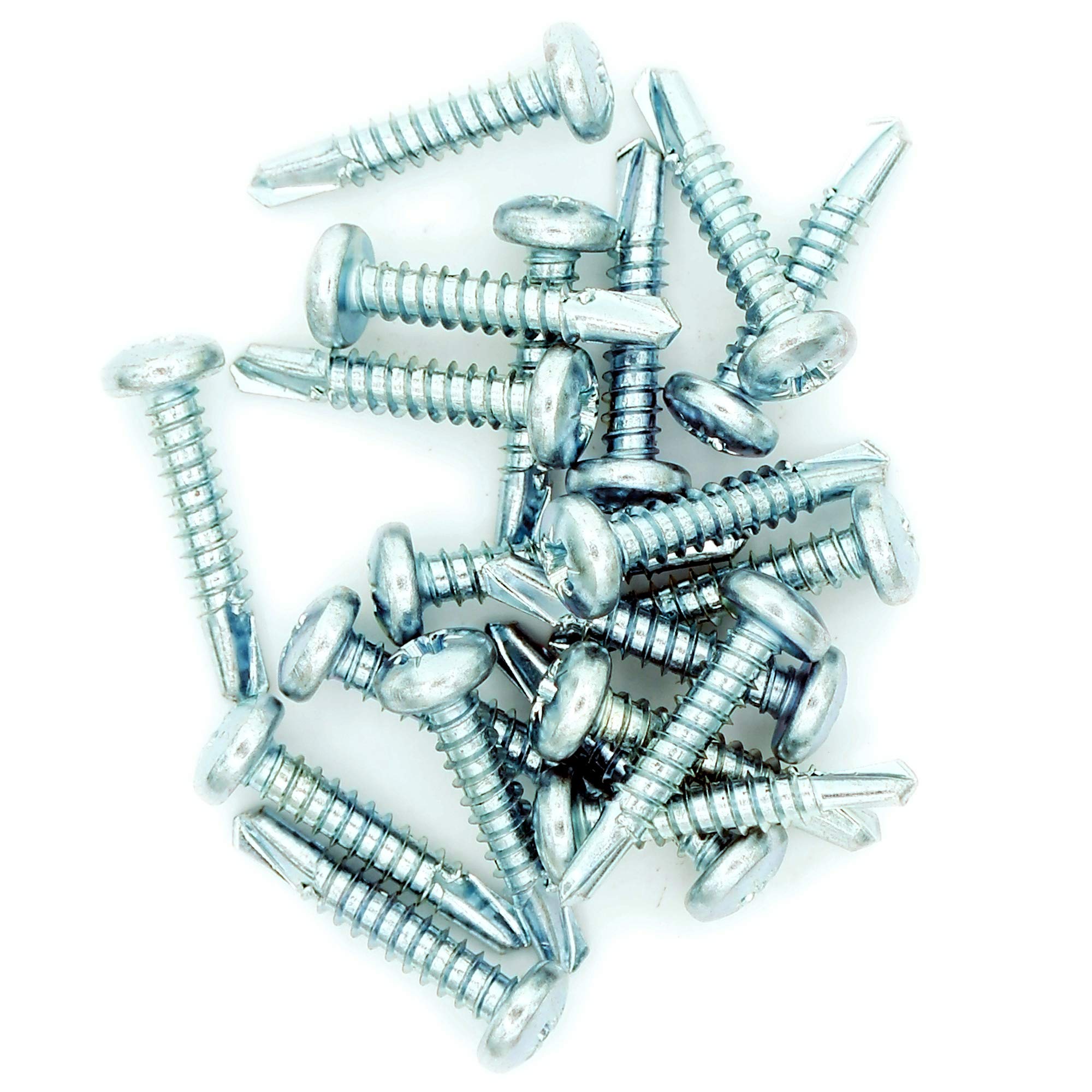M4.8 (4mm x 13mm) Pozi Pan Self-Drilling Screw - Steel (Pack of 20)