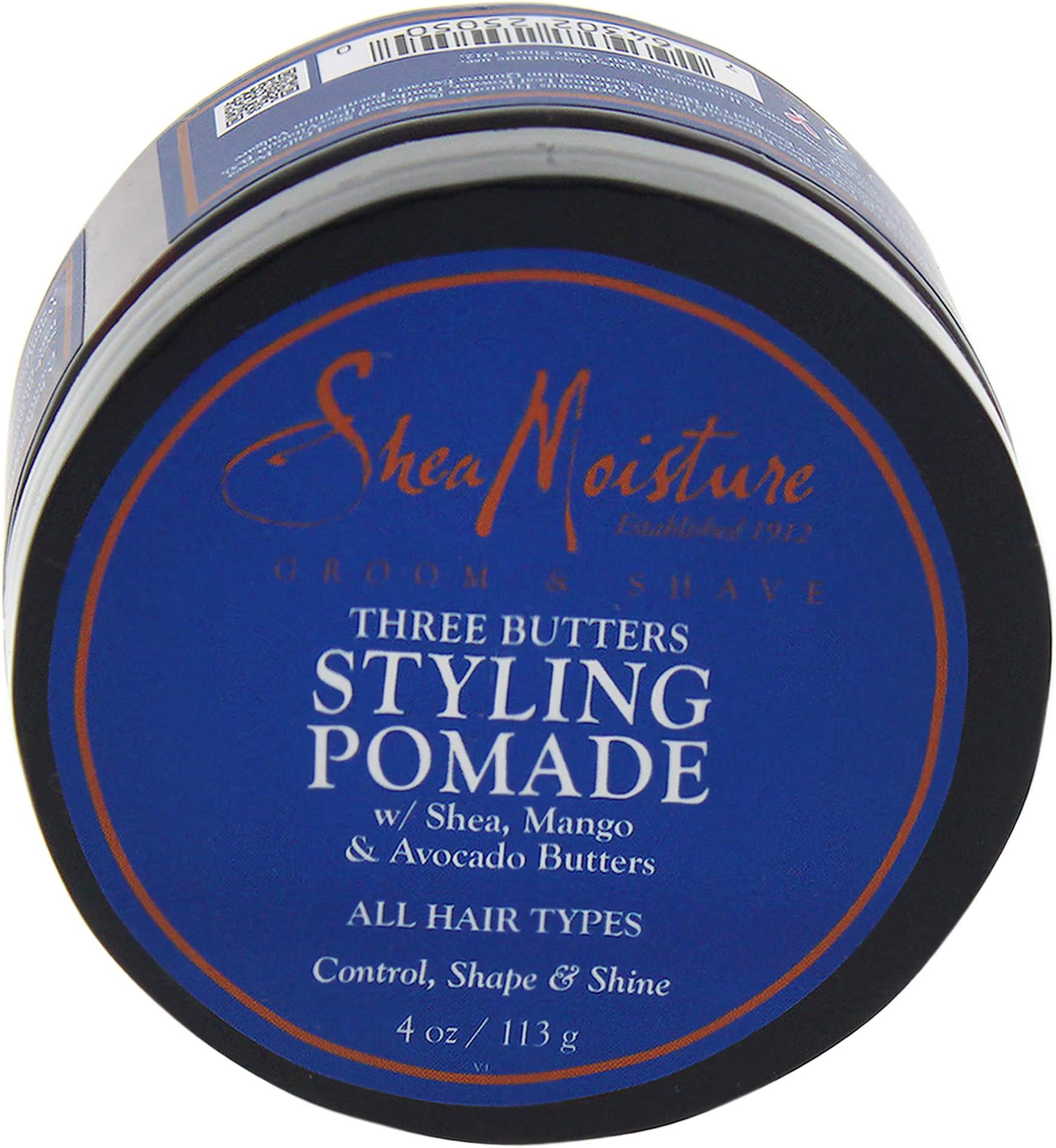 Shea Moisture Three Butters Styling Pomade Control, 4 oz