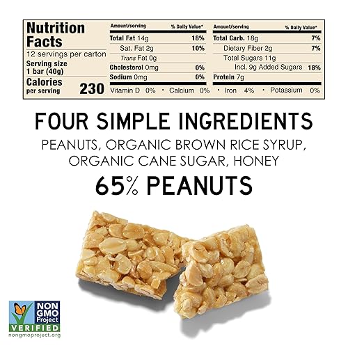 Miniatura 2 de South 40 Snacks - Barras de nueces crujientes, barra de maní, 1.41 oz (paquete de 12)