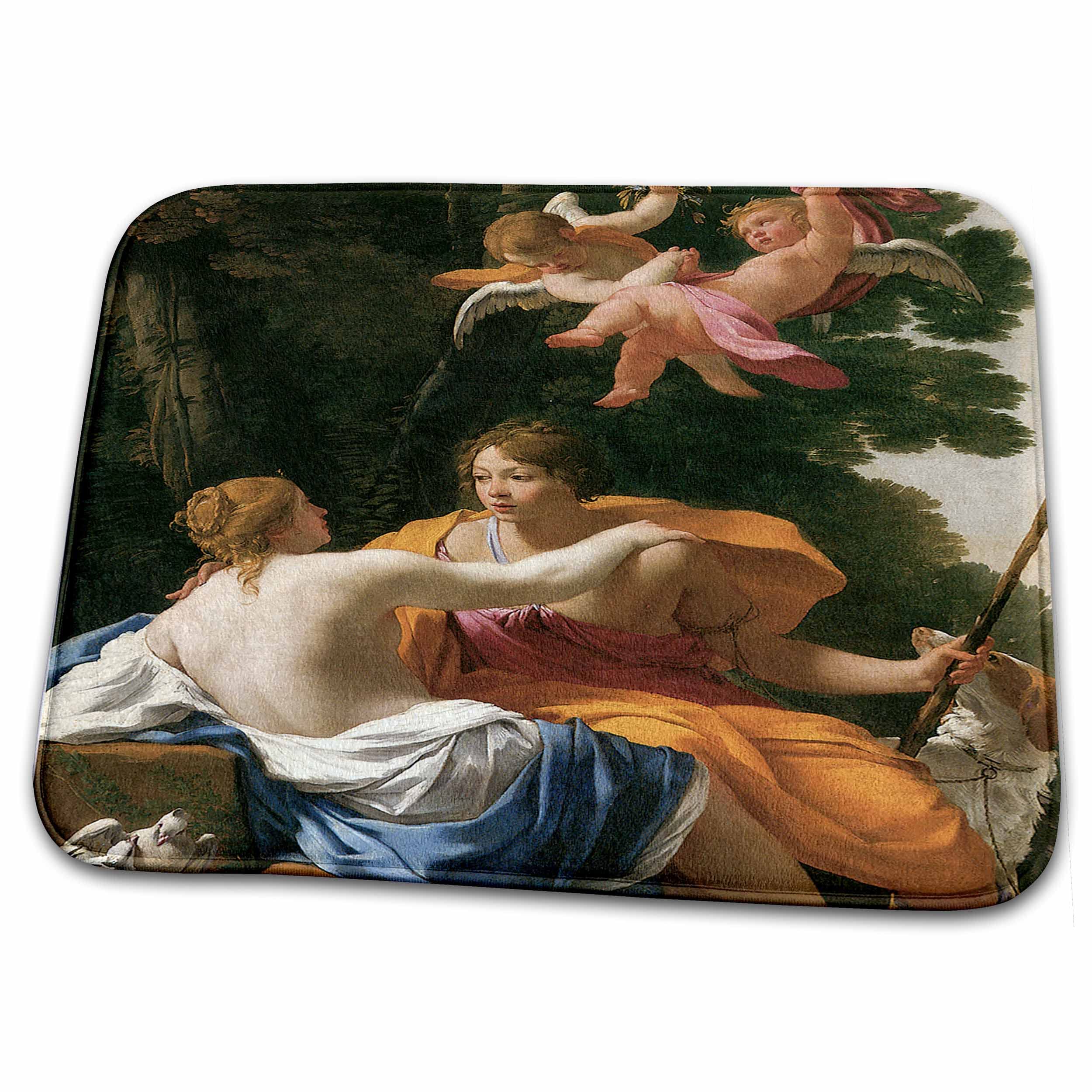 3dRoseVenus and Adonis by Simo Vouet - Bathroom Bath Rug Mats (rug-127214-1)