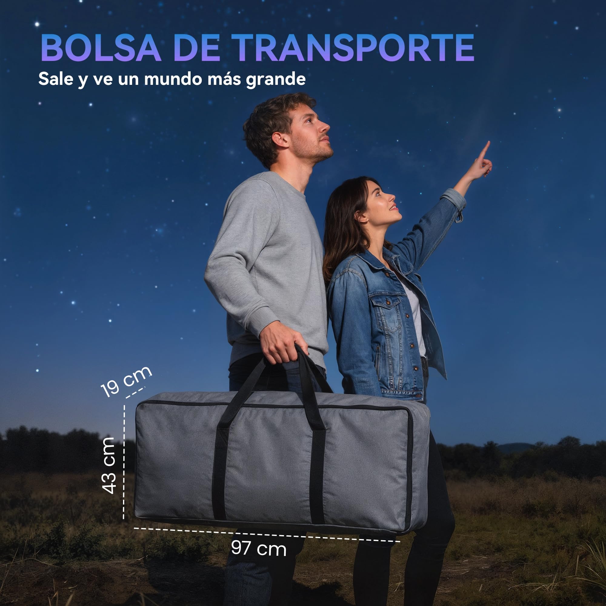 Outsunny Telescopio Reflector Astronómico, Apertura de 114 mm, 40X/100X, 1000 mm Telescopio Astronómico para Adultos, Principiantes y Niños, con Trípode Ajustable y Bolsa de Transporte