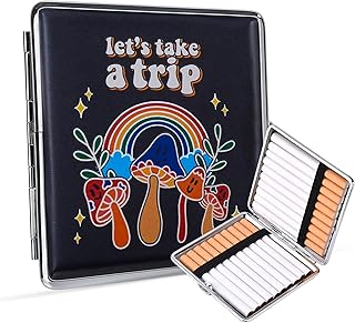 Cigarette Case Mushrooms Trip – 20 Cigarettes – Luxury Cigarette Box – Premium Quality – for Men and Women