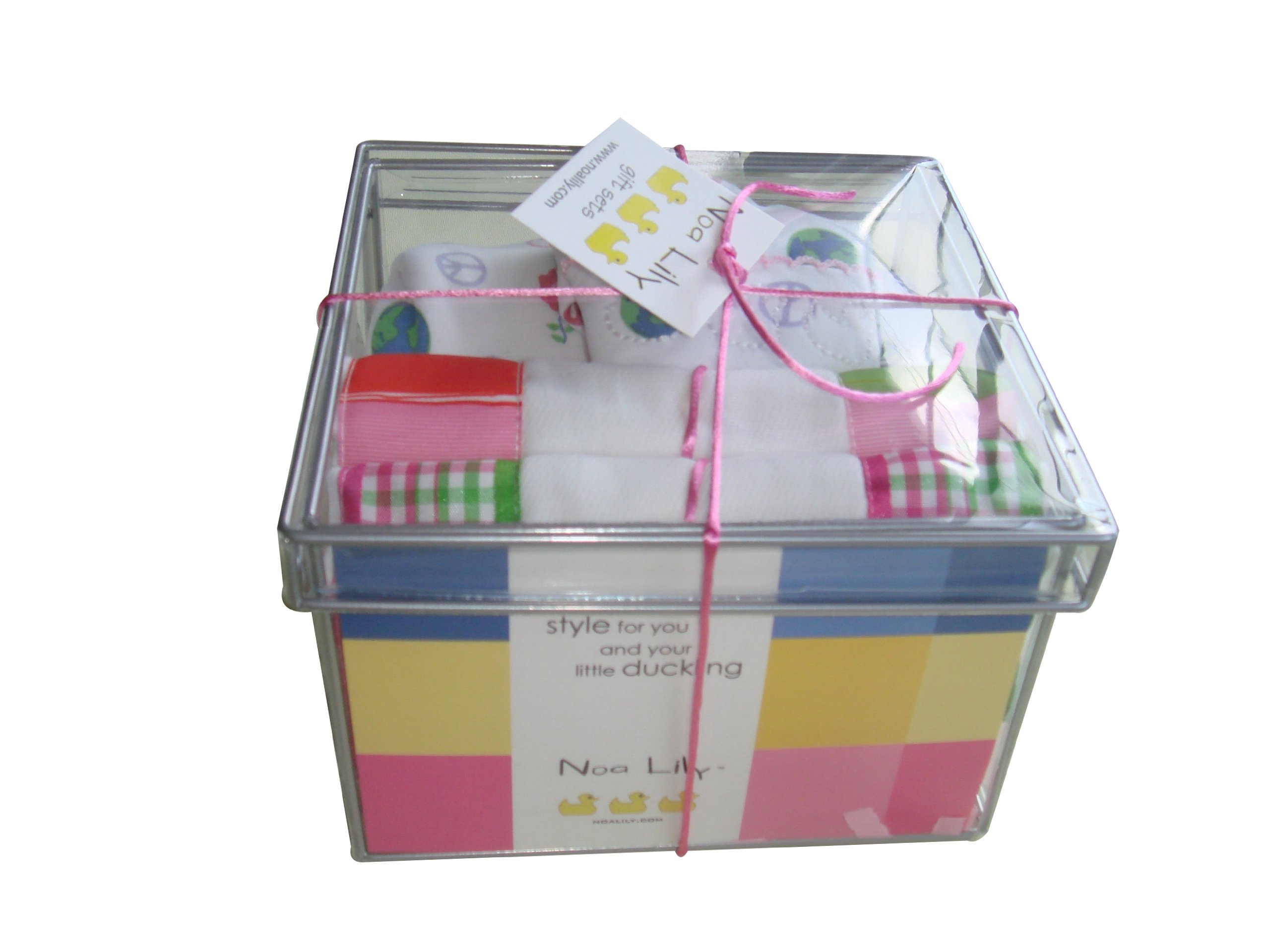 Gift Basket with Blanket and Hat, Peace Girls, Small