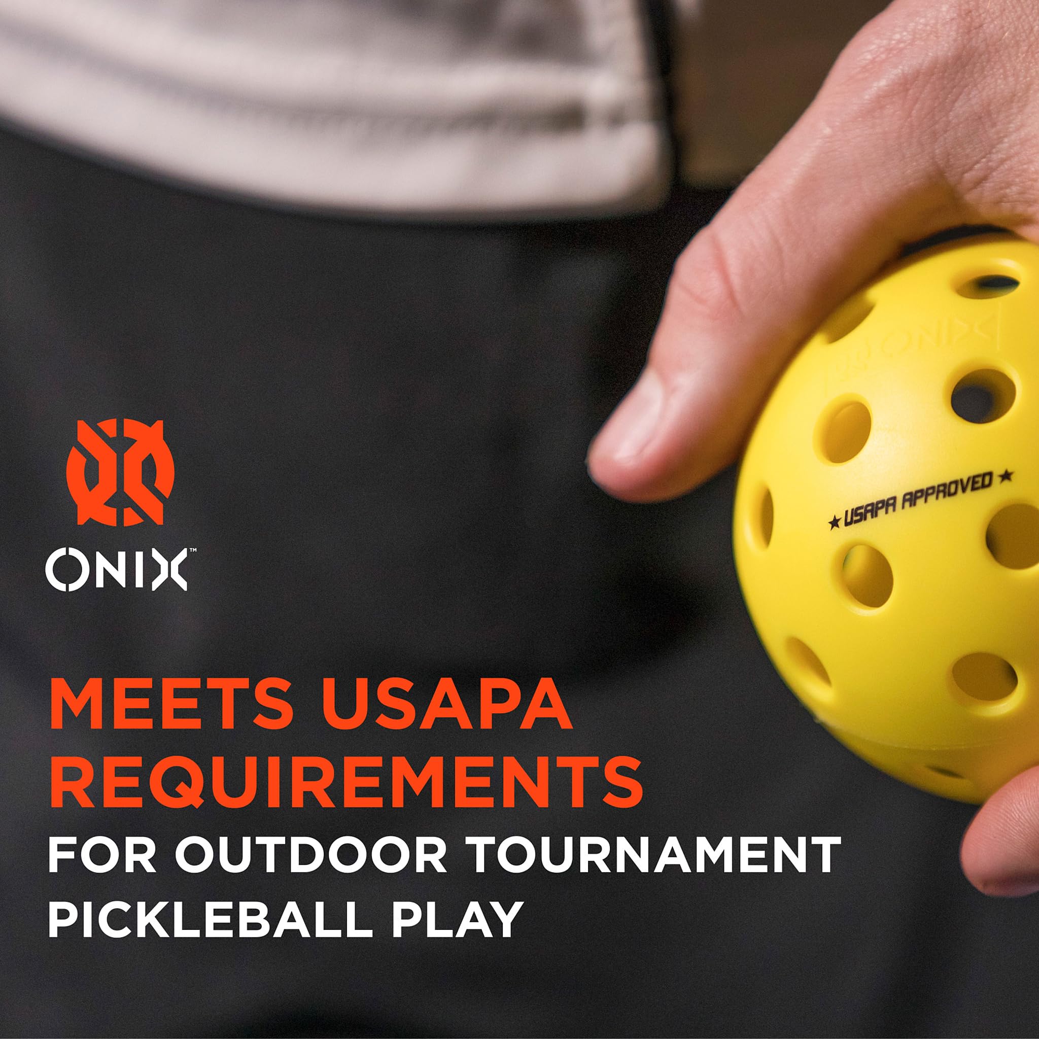 ONIX Pickleball Bälle Fuse G2 Outdoor Yellow 6-Pack