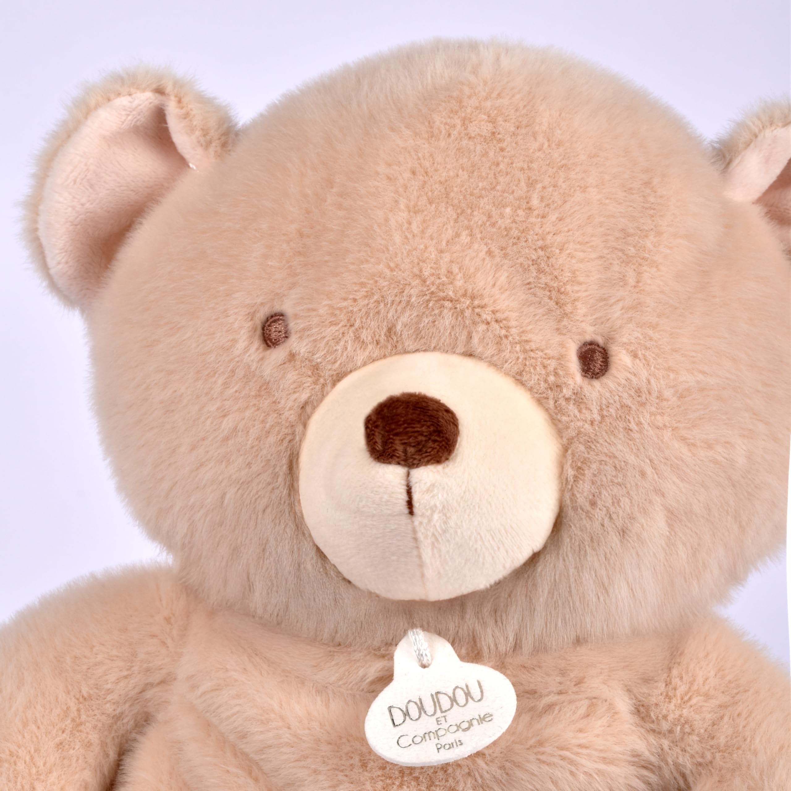 Doudou et Compagnie - Oddychający pluszowy miś oddychający - 28 cm - Świecąca przytulanka muzyczna z ruchem oddechowym - Wspomaga sen i relaks - Prezent z okazji narodzin dziecka - DC4684